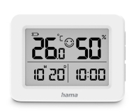 HAMA TERMOMETR HIGROMETR LEFKADA BIAŁY 4047443526083 - 1416487 - zdjęcie 1